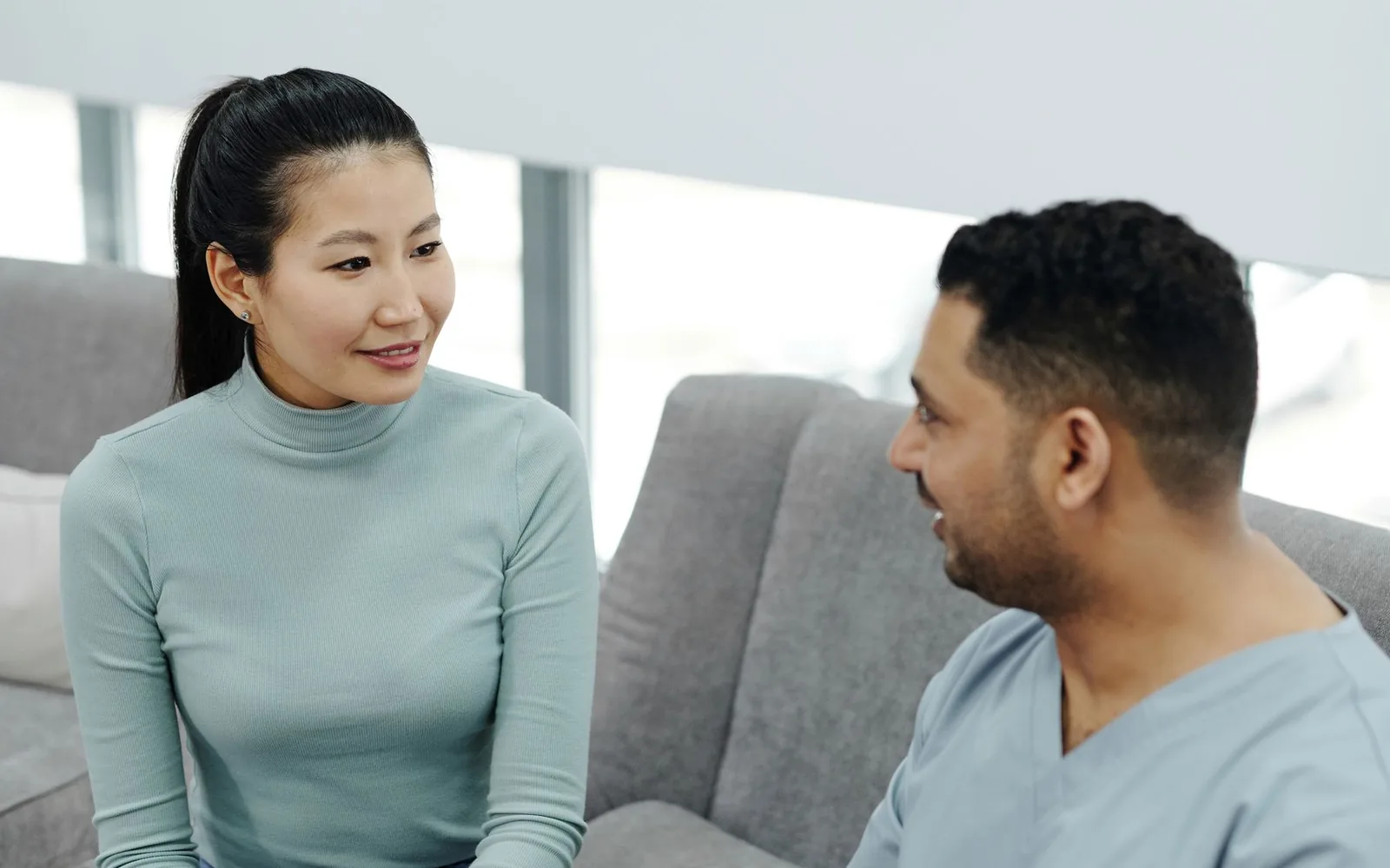 A patient discussing ADHD medication and anxiety with a healthcare professional